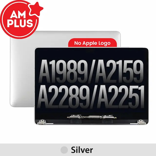AMPLUS Complete LCD Display Assembly for MacBook Pro 13" A1989(2018-2019) A2159(2019) A2289(2020) A2251(2020) (NO LOGO) -Silver