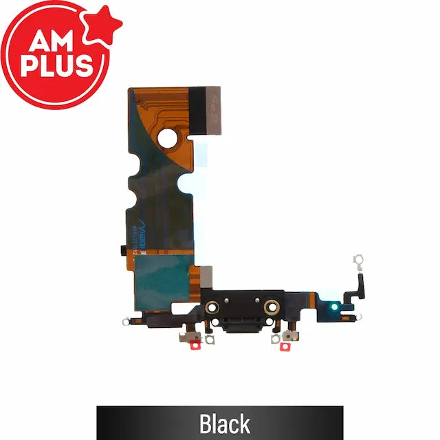 AMPLUS Charging Port Flex Cable for iPhone SE (2020) / (2022)-Black