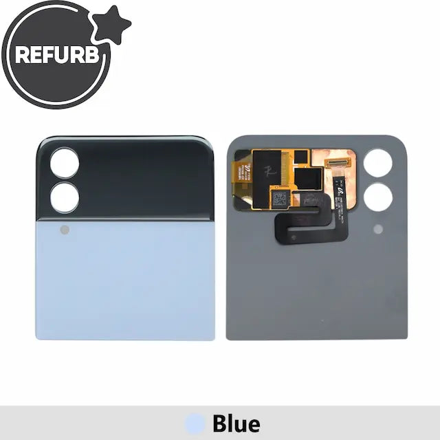 REFURB Outer OLED Screen Replacement for Samsung Galaxy Z Flip 4 5G F721B- Blue
