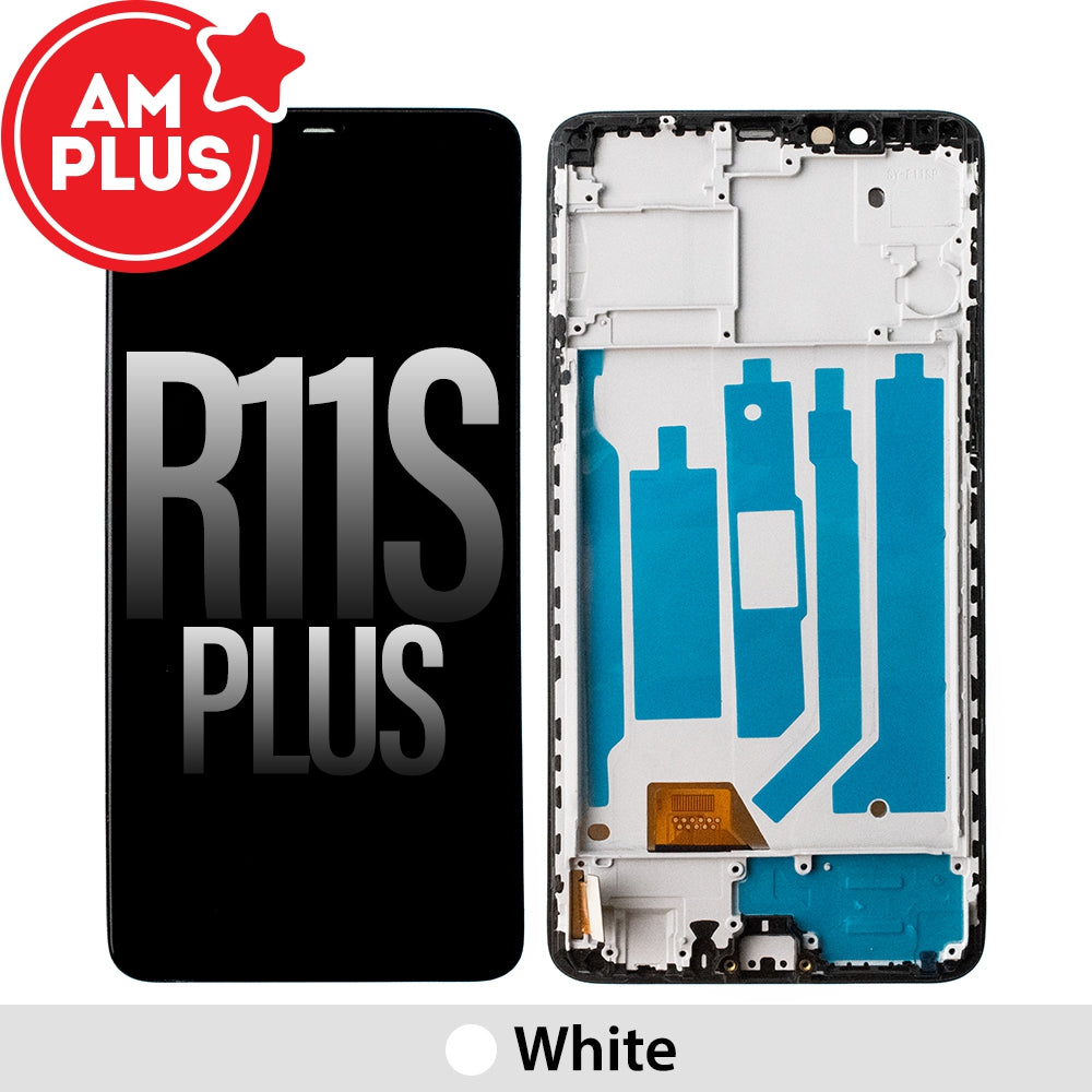 AMPLUS LCD Screen Digitizer with Frame for OPPO R11s Plus