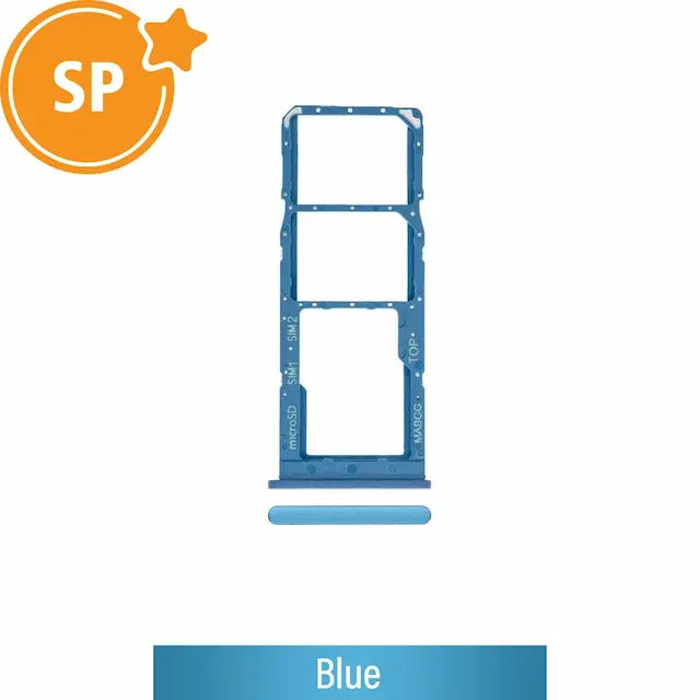 SIM Card Tray for Samsung Galaxy A12 A125F GH98-46124C (Service Pack)-Blue