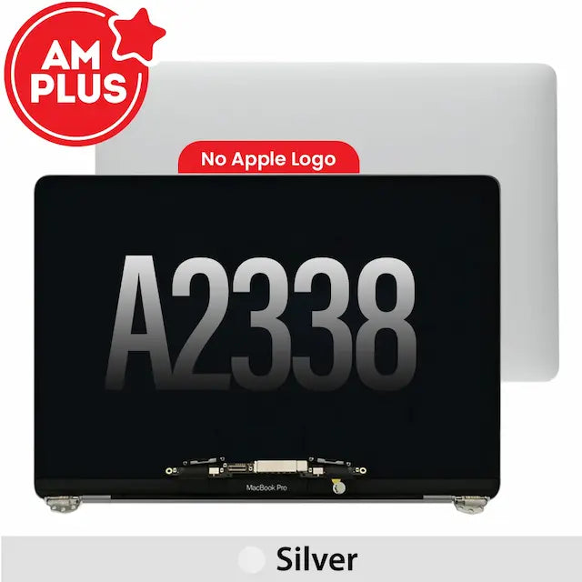 AMPLUS Complete LCD Display Assembly for MacBook Pro 13" A2338 (2020-2022) (NO LOGO) -Silver
