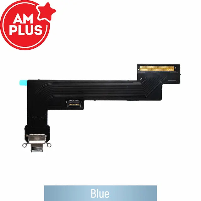 AMPLUS Charging Port with Flex Cable for iPad Air (2022) (Wi-Fi)-Blue