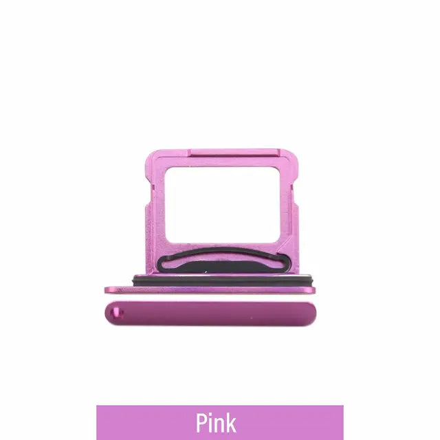 Dual SIM Card Tray for iPhone 16 / 16 Plus-Pink (Compatible with Single SIM Phones and Dual SIM Phones)