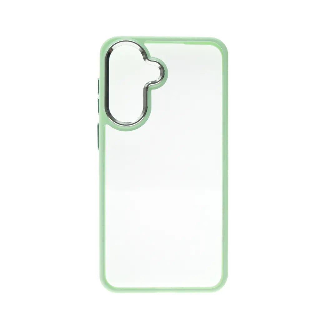 Metal Camera Lens Transparent Protection Shockproof Case Cover For Samsung A57 5G A576B-Blue