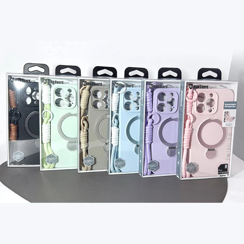 Gripoop MagFit 360 Ring Holder Case for iPhone 16