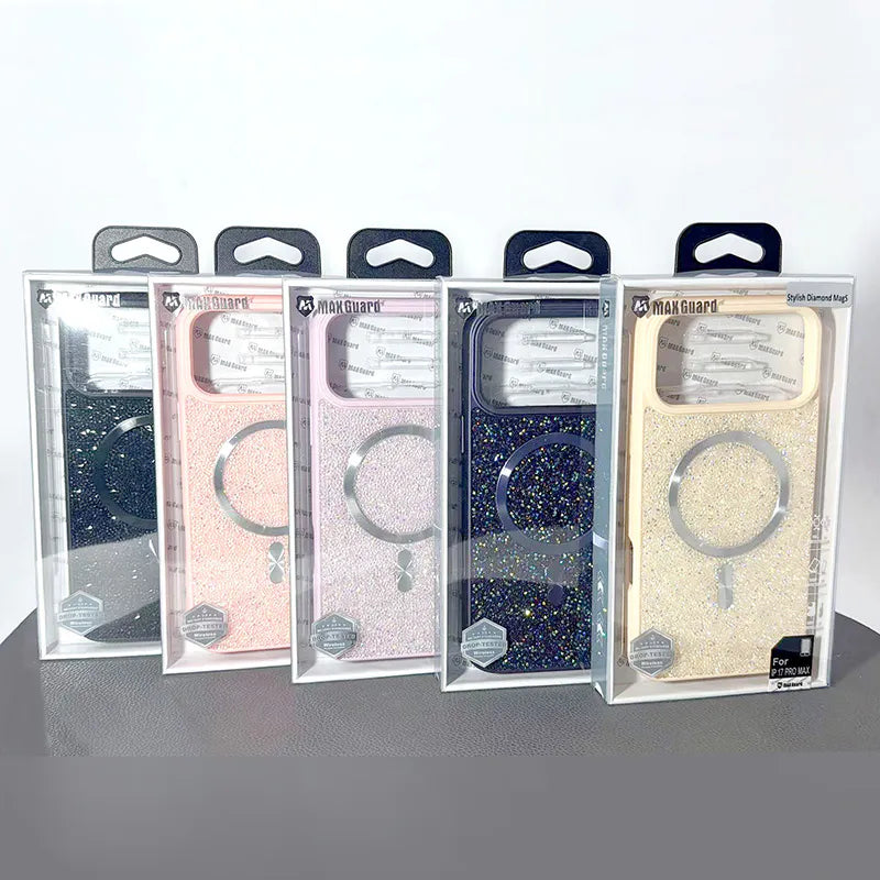 Maxguard Stylish Diamond MagFit Case for iPhone 18 Pro / 17 Pro