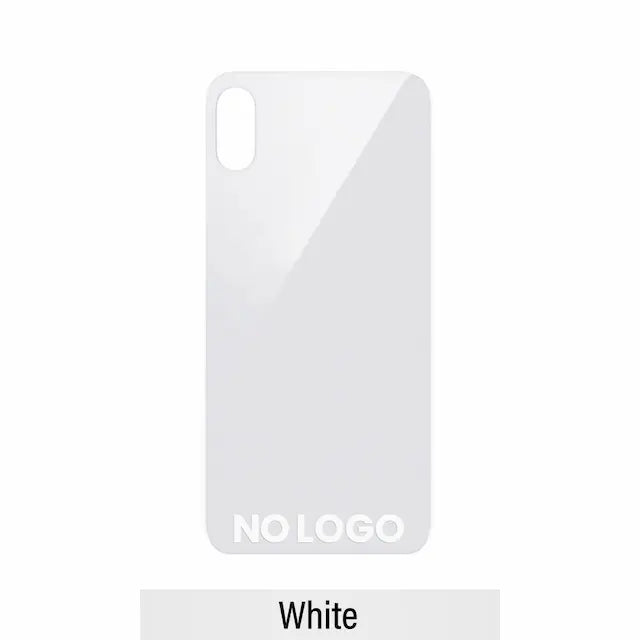 Rear Glass With 3M Adhesive Replacement for iPhone X (NO LOGO)-White