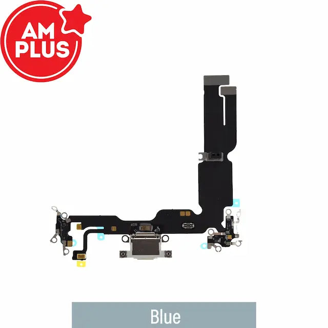 AMPLUS Charging Port for iPhone 15 Plus -Blue
