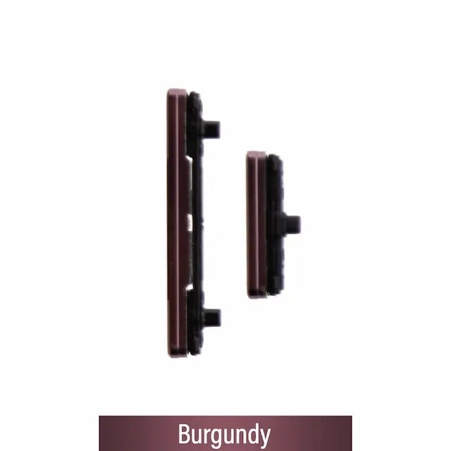 Power & Volume Button Set for Samsung Galaxy S22 Ultra 5G S908B-Burgundy