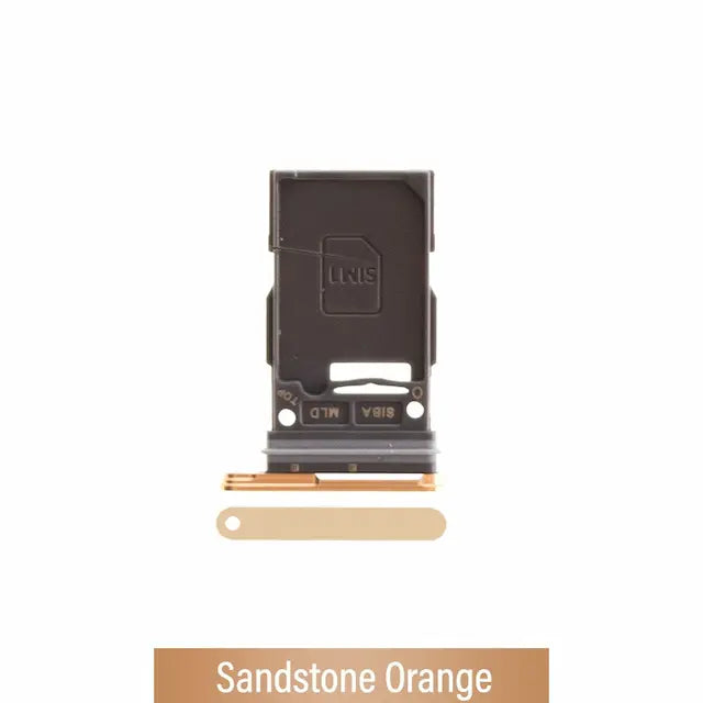 Single SIM Card Tray for Samsung Galaxy S24 S921B / S24 Plus S926B-Sandstone Orange
