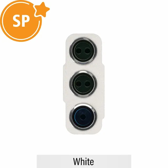 Rear Camera Lens Back Glass Cover for Samsung Galaxy S21 FE 5G G990B GH98-46772B (Service Pack)-White