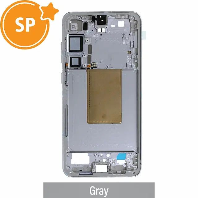 Chassis Mid Frame Cover Replacement Assembly for Samsung Galaxy S24 Plus S921B GH82-33413B -Gray (Service Pack)