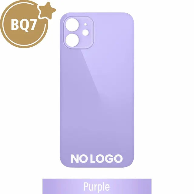 BQ7 Rear Glass With 3M Adhesive Replacement for iPhone 12 (NO LOGO)-Purple