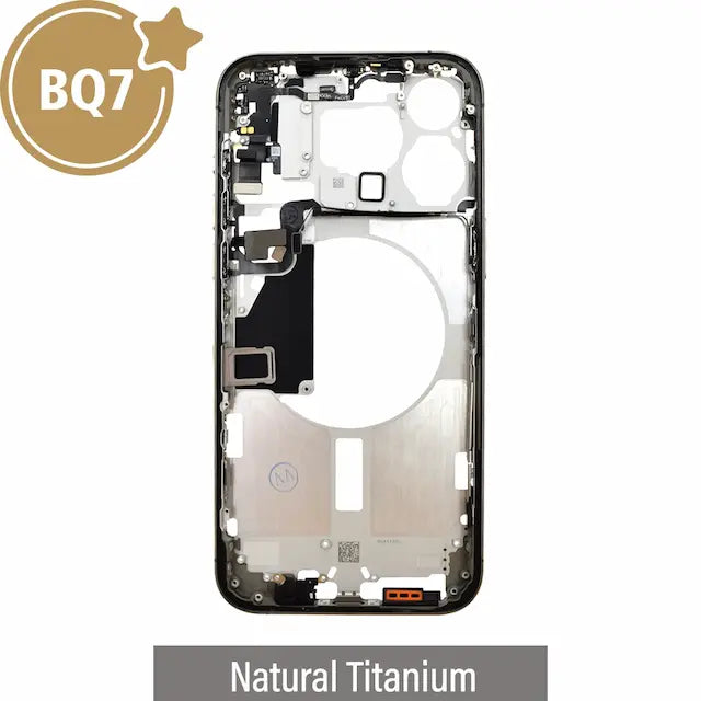 Mid-Frame Housing for iPhone 15 Pro Max-Natural Titanium (With SIM Tray Version) (BQ7)