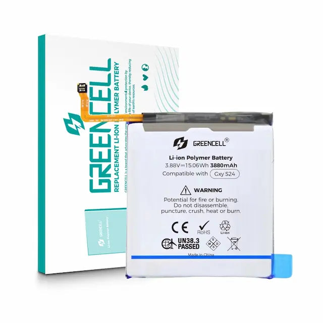 Greencell Samsung Galaxy S24 5G S921B Replacement Battery with Adhesive Strips 3880mAh