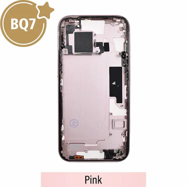 Mid-Frame Housing for iPhone 15-Pink (With SIM Tray Version) (BQ7)