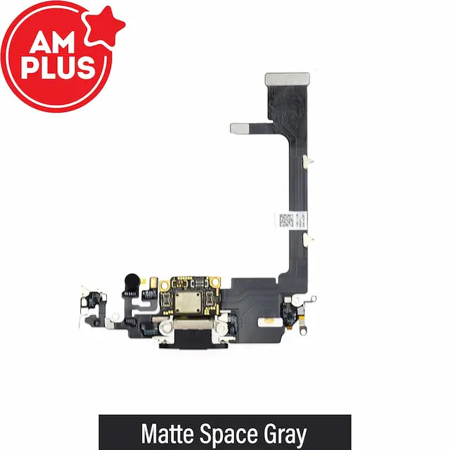 AMPLUS Charging Port for iPhone 11 Pro-Matte Space Gray