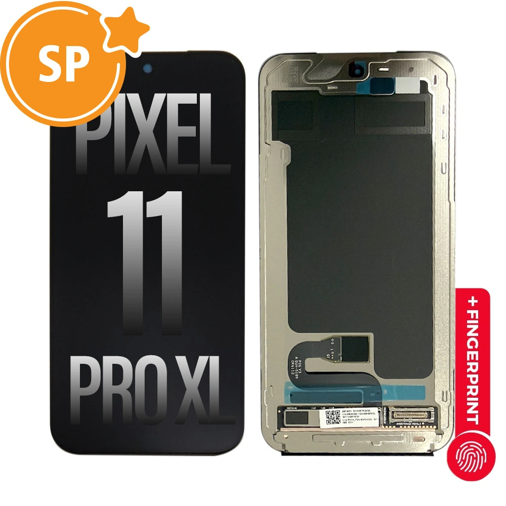 OLED Screen Digitizer with Bezel Frame and Fingerprint Sensor for Google Pixel 11 Pro XL G949-01777-00 (Service Pack)