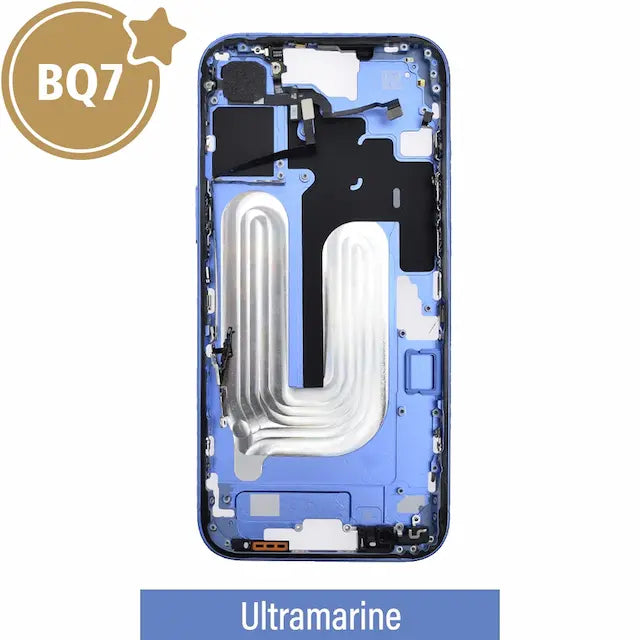 Mid-Frame Housing for iPhone 16 Plus-Ultramarine (With SIM Tray Version) (BQ7) (No Camera Control Button)