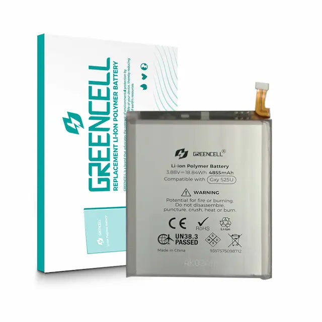 Greencell Samsung Galaxy S25 Ultra 5G S938B Replacement Battery with Adhesive Strips 4855mAh