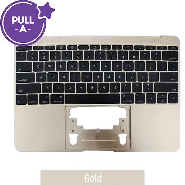 Top Case With Keyboard For MacBook Retina 12" A1534 (2015) (PULL-A)-Gold