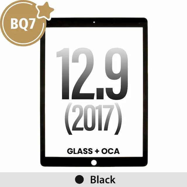 Front Screen Outer Glass With OCA for iPad 12.9 (2017) (BQ7)-Black