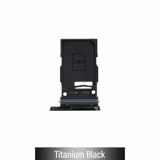 Single SIM Card Tray With Waterproof Ring for Samsung Galaxy S24 Ultra-Titanium Black