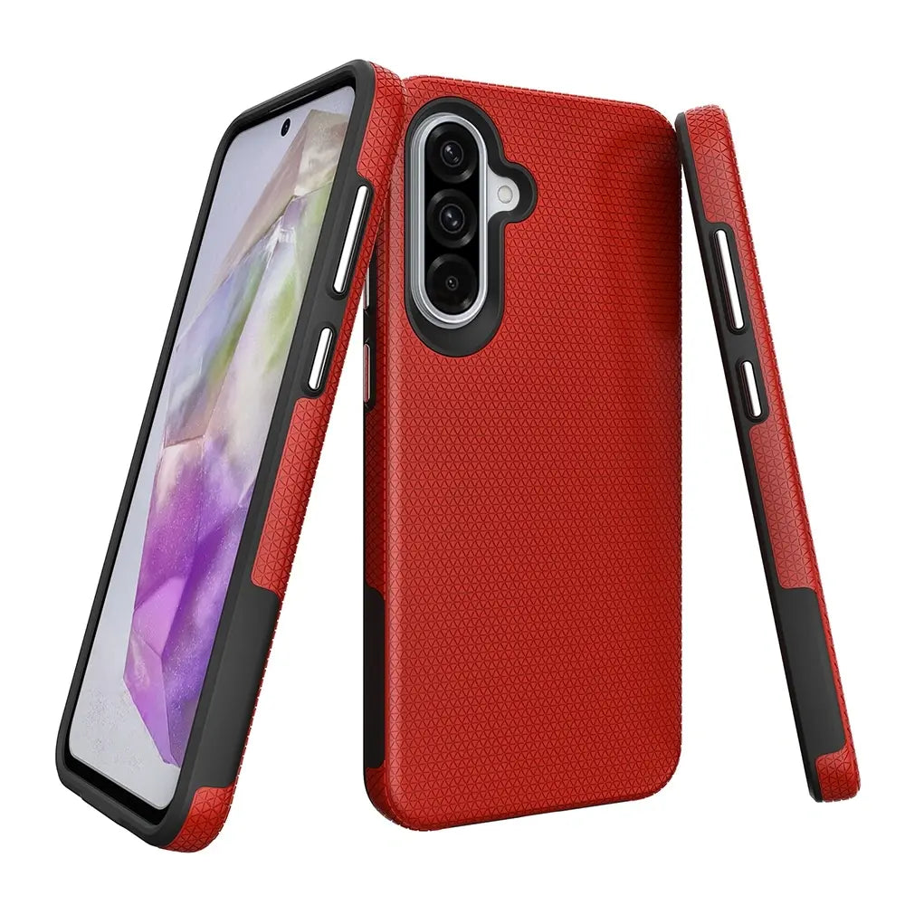 Rhinos Rugged Shockproof Case Cover for Samsung Galaxy A36 5G A366B / A56 5G A566B / A37 5G A375B / A27 Red