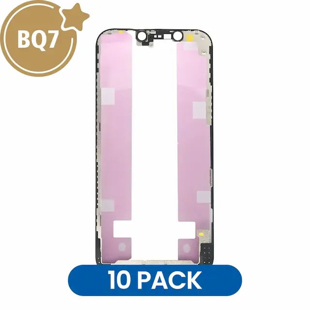 Front LCD Screen Bezel Frame With 3M Glue for iPhone 12 / 12 Pro (BQ7) (Pack of 10)