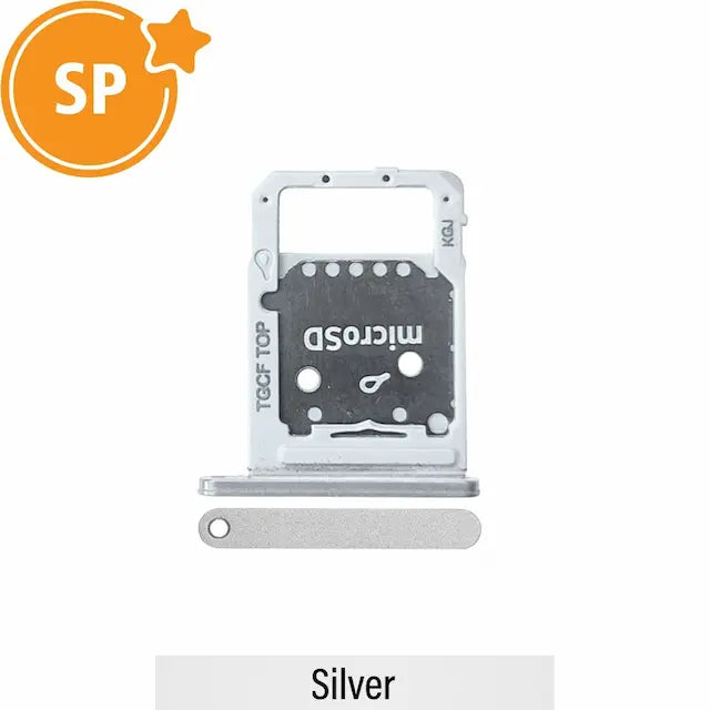 Memory Card Tray for Samsung Galaxy Tab S7 FE T730 (WiFi) GH98-46862B (Service Pack)-Silver