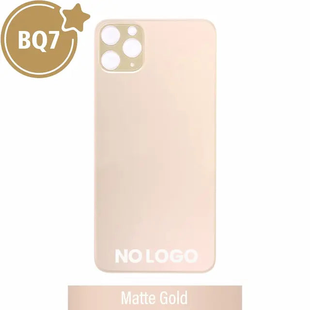 BQ7 Rear Glass With 3M Adhesive Replacement for iPhone 11 Pro (NO LOGO)-Matte Gold