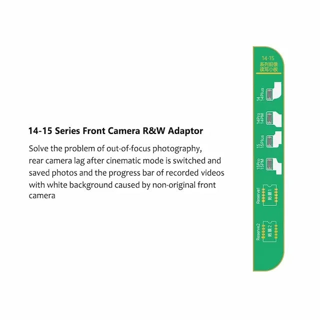 JCID V1SE / V1S Pro Front Camera Repair Adapter & Flex Cable Works for iPhone 14 to 15 Pro Max