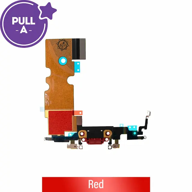 Charging Port Flex Cable for iPhone SE (2022) (PULL-A)-Red