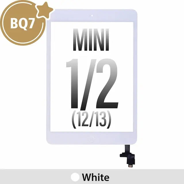 BQ7 Touch Screen Digitizer with IC Connector for iPad Mini 1 (2012) / Mini 2 (2013)-White