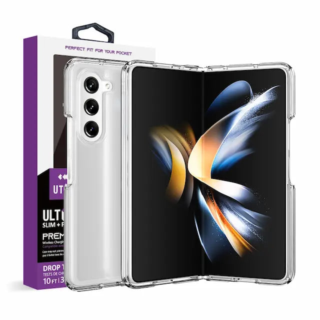 UTIA Ultimate Shockproof Case Cover for Samsung Galaxy Z Fold5-Transparent