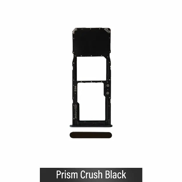 Single SIM Card Tray for Samsung Galaxy A71 A715F-Prism Crush Black