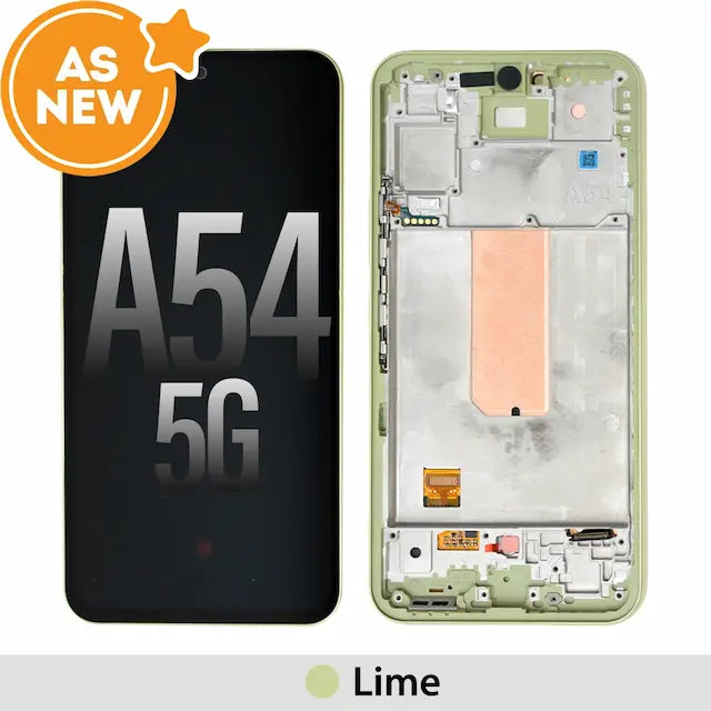 OLED Screen Replacement Digitizer for Samsung Galaxy A54 5G A546 -Lime(AS NEW)(SERVICE PACK SCREEN AND SERVICE PACK FRAME)