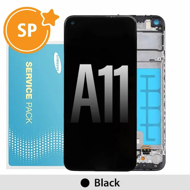 Samsung Galaxy A11 A115F LCD Screen Replacement Digitizer GH81-18760A (Service Pack)-Black