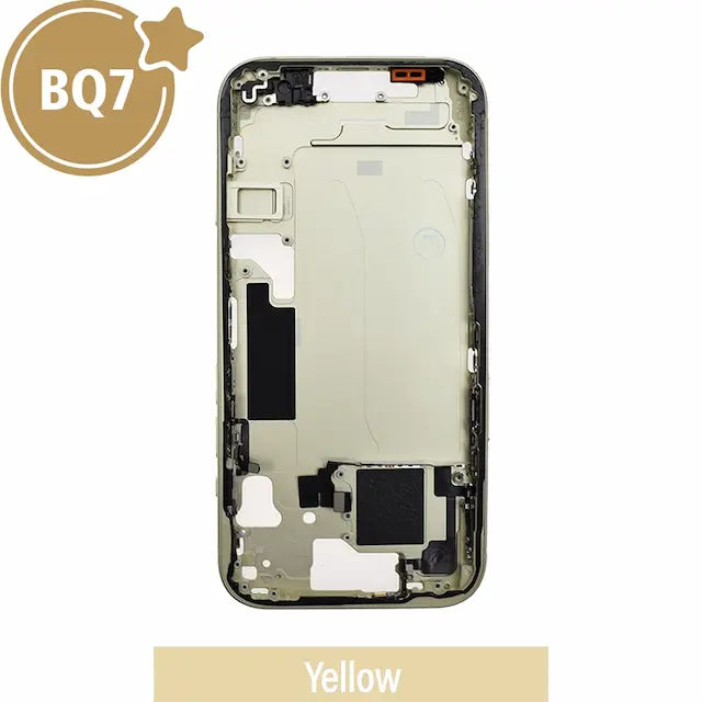 Mid-Frame Housing for iPhone 15-Yellow (With SIM Tray Version) (BQ7)
