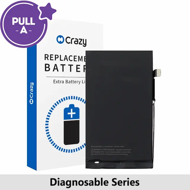 iPhone 17 Diagnosable Replacement Battery with Adhesive Strips 3692mAh (PULL-A) (SOH 99% to 100%)