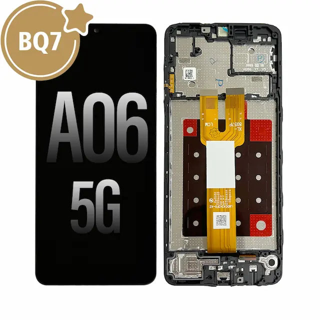 Samsung Galaxy A06 5G A066B BQ7 LCD Screen Digitizer Replacement with Frame