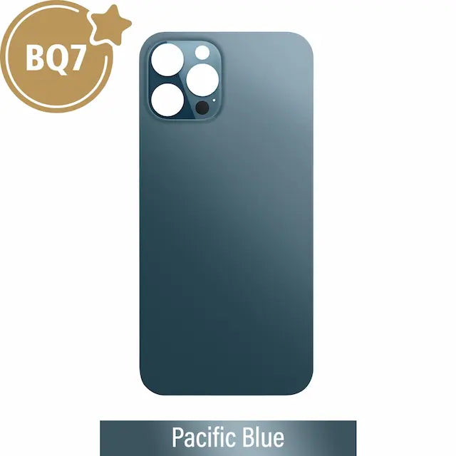 BQ7 Rear Glass With 3M Adhesive Replacement for iPhone 12 Pro Max (NO LOGO)-Pacific Blue