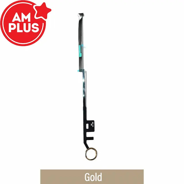 AMPLUS Home button with Flex Cable for iPad 10.2 (2019) / (2020) / (2021)-Gold