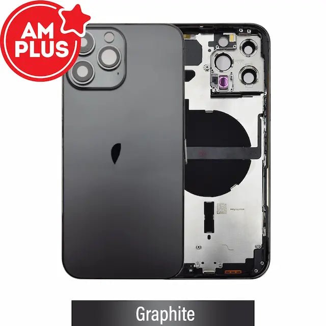 AMPLUS Rear Housing with Small Parts for iPhone 13 Pro Max-Graphite