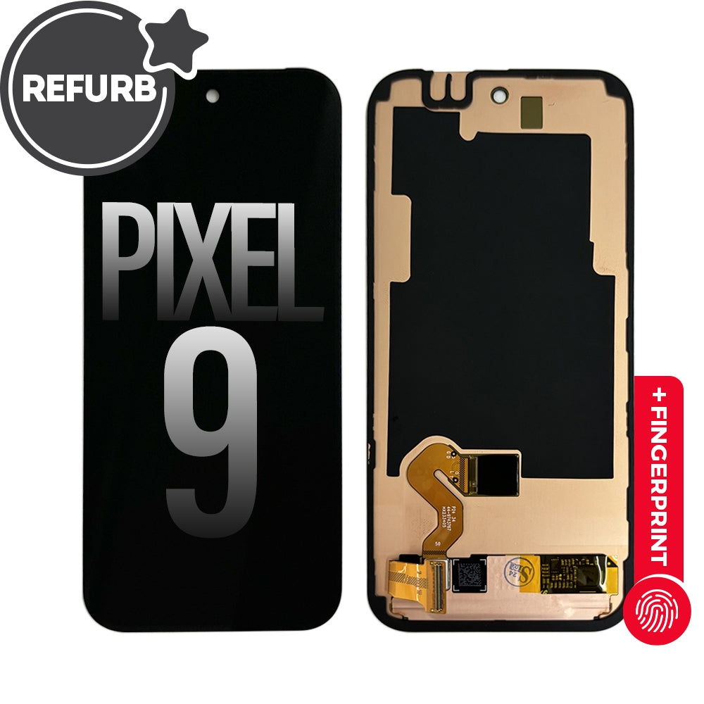 FULL ORIGINAL OLED Screen Digitizer with Bezel Frame and Fingerprint Sensor for Google Pixel 9