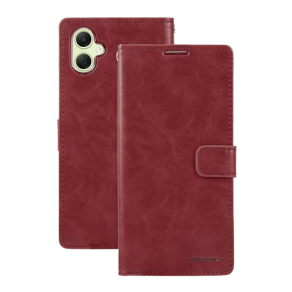 Mercury Blue Moon Diary Cover Case for Samsung Galaxy A05-Black