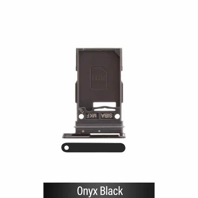 Single SIM Card Tray for Samsung Galaxy S24 S921B / S24 Plus S926B-Onyx Black