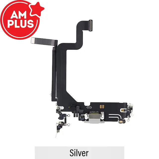 AMPLUS Charging Port for iPhone 14 Pro Max-Silver
