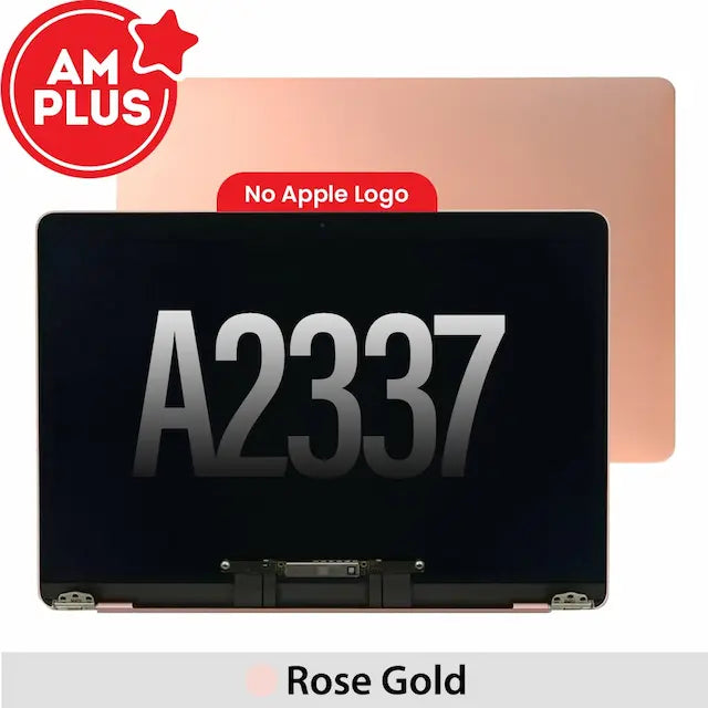 AMPLUS Complete LCD Display Assembly for MacBook Air 13" A2337 (2020) (No Logo)-Rose Gold